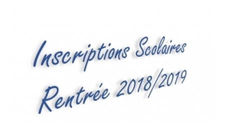 INSCRIPTIONS RENTREE 2018