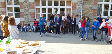 RECEPTION OFFICIELLE ET CONVIVIALE DE L'ECHANGE SCOLAIRE {STARNBERG - DINARD} :