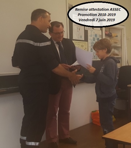 REMISE OFFICIELLE DES DIPLOMES A NOS NOUVEAUX ASSEC