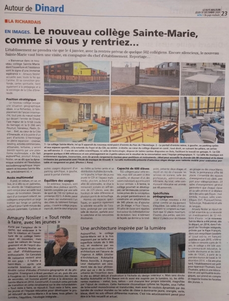 J-3 AVANT LA RENTREE DE TOUS NOS ELEVES DANS LEUR NOUVEL ETABLISSEMENT !